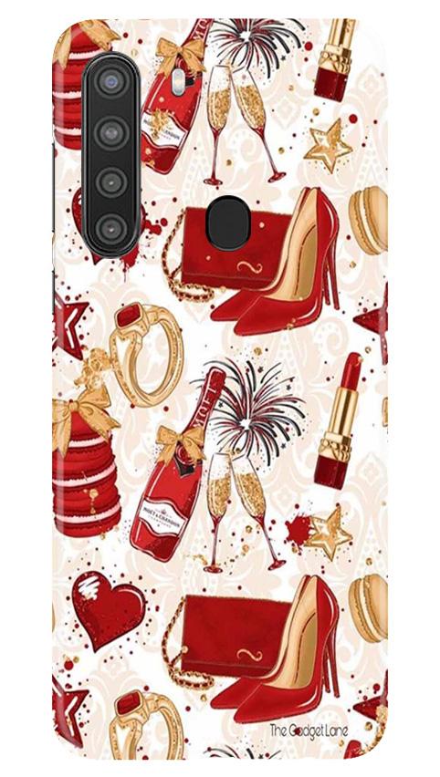 Girlish Mobile Back Case for Samsung Galaxy A21 (Design - 312)
