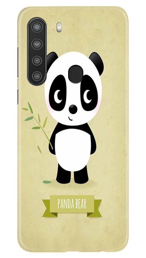 Panda Bear Mobile Back Case for Samsung Galaxy A21 (Design - 317)