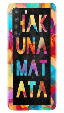 Hakuna Matata Mobile Back Case for Samsung Galaxy A21 (Design - 323)