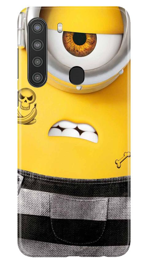 Minion Mobile Back Case for Samsung Galaxy A21 (Design - 324)