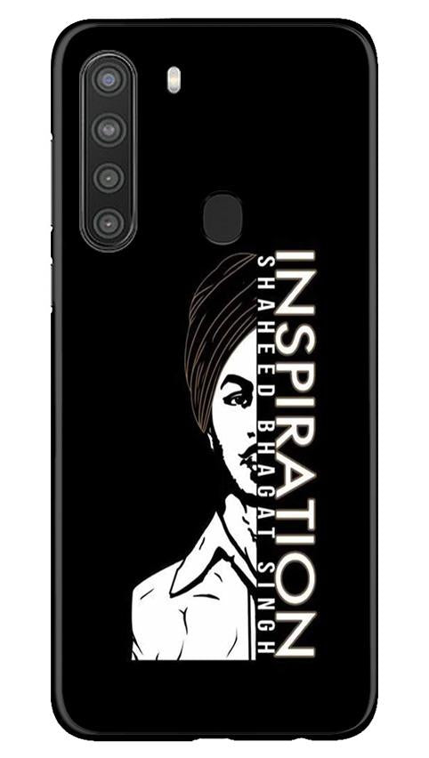 Bhagat Singh Mobile Back Case for Samsung Galaxy A21 (Design - 329)