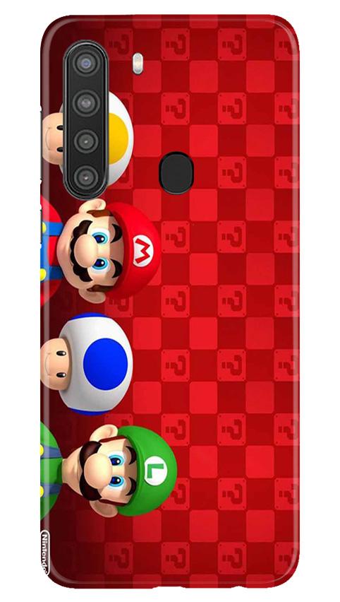 Mario Mobile Back Case for Samsung Galaxy A21 (Design - 337)
