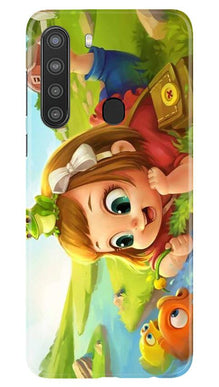 Baby Girl Mobile Back Case for Samsung Galaxy A21 (Design - 339)