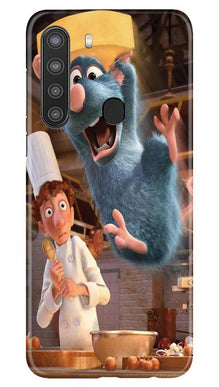 Ratatouille Mobile Back Case for Samsung Galaxy A21 (Design - 347)