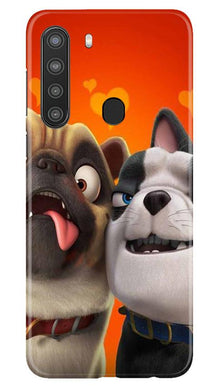 Dog Puppy Mobile Back Case for Samsung Galaxy A21 (Design - 350)