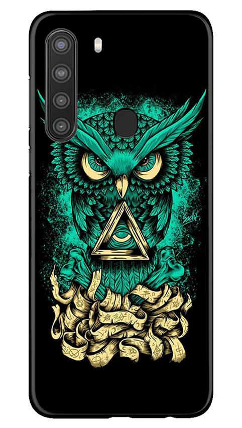 Owl Mobile Back Case for Samsung Galaxy A21 (Design - 358)