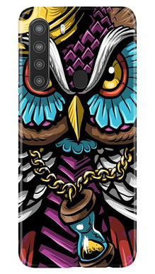 Owl Mobile Back Case for Samsung Galaxy A21 (Design - 359)