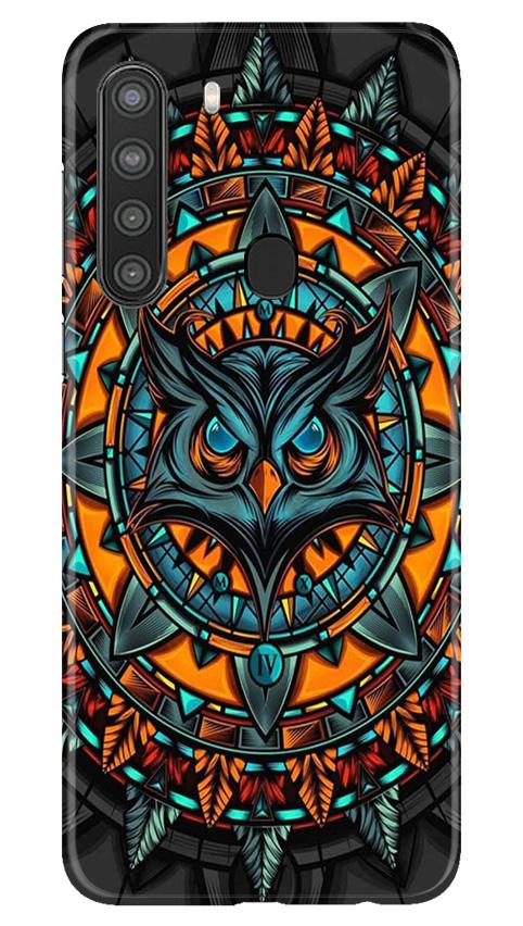Owl Mobile Back Case for Samsung Galaxy A21 (Design - 360)