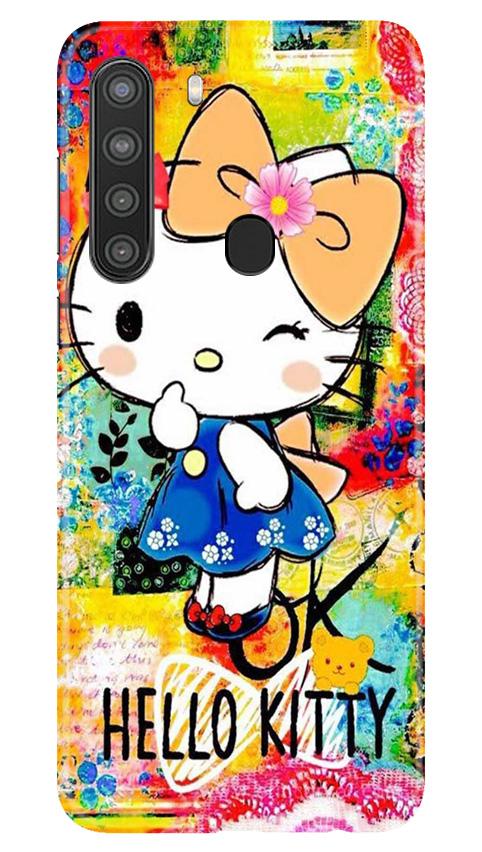 Hello Kitty Mobile Back Case for Samsung Galaxy A21 (Design - 362)
