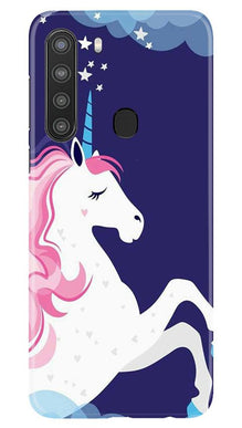 Unicorn Mobile Back Case for Samsung Galaxy A21 (Design - 365)