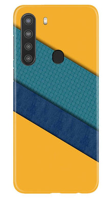 Diagonal Pattern Mobile Back Case for Samsung Galaxy A21 (Design - 370)