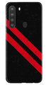 Black Red Pattern Mobile Back Case for Samsung Galaxy A21 (Design - 373)