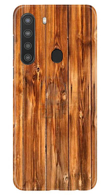 Wooden Texture Mobile Back Case for Samsung Galaxy A21 (Design - 376)