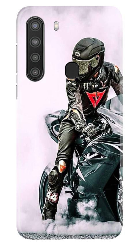 Biker Mobile Back Case for Samsung Galaxy A21 (Design - 383)