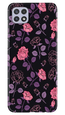 Rose Pattern Mobile Back Case for Samsung Galaxy A22 (Design - 2)