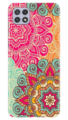 Rangoli art Mobile Back Case for Samsung Galaxy A22 (Design - 6)