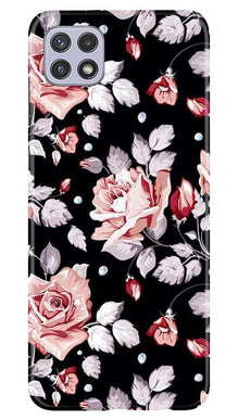 Pink rose Mobile Back Case for Samsung Galaxy A22 (Design - 12)