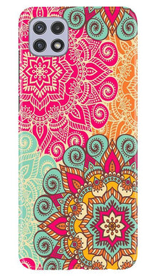 Rangoli art2 Mobile Back Case for Samsung Galaxy A22 (Design - 29)