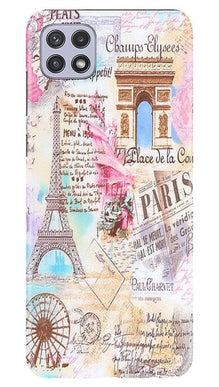 Paris Eiftel Tower Mobile Back Case for Samsung Galaxy A22 (Design - 54)