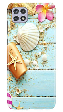 Sea Shells Mobile Back Case for Samsung Galaxy A22 (Design - 63)