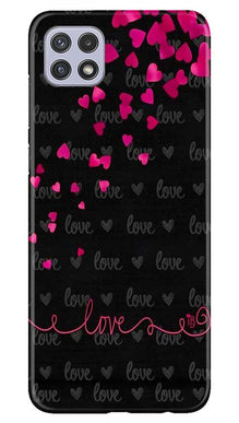 Love in Air Mobile Back Case for Samsung Galaxy A22 (Design - 89)