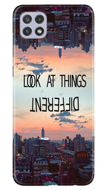 Look at things different Mobile Back Case for Samsung Galaxy A22 (Design - 99)