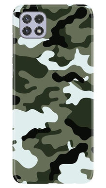 Army Camouflage Mobile Back Case for Samsung Galaxy A22  (Design - 108)