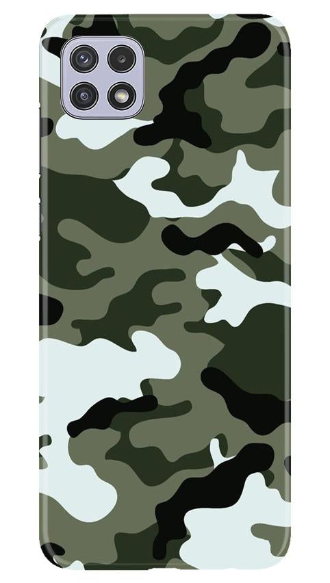 Army Camouflage Case for Samsung Galaxy A22  (Design - 108)