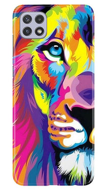 Colorful Lion Mobile Back Case for Samsung Galaxy A22  (Design - 110)