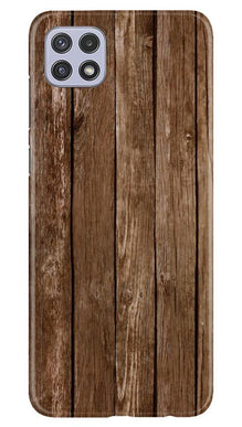 Wooden Look Mobile Back Case for Samsung Galaxy A22  (Design - 112)