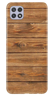 Wooden Look Mobile Back Case for Samsung Galaxy A22  (Design - 113)