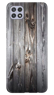 Wooden Look Mobile Back Case for Samsung Galaxy A22  (Design - 114)