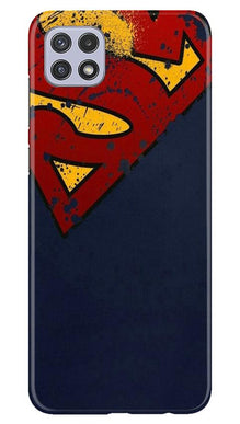 Superman Superhero Mobile Back Case for Samsung Galaxy A22  (Design - 125)