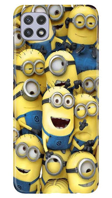 Minions Mobile Back Case for Samsung Galaxy A22  (Design - 127)