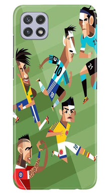 Football Mobile Back Case for Samsung Galaxy A22  (Design - 166)