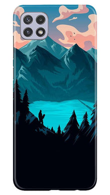 Mountains Mobile Back Case for Samsung Galaxy A22 (Design - 186)