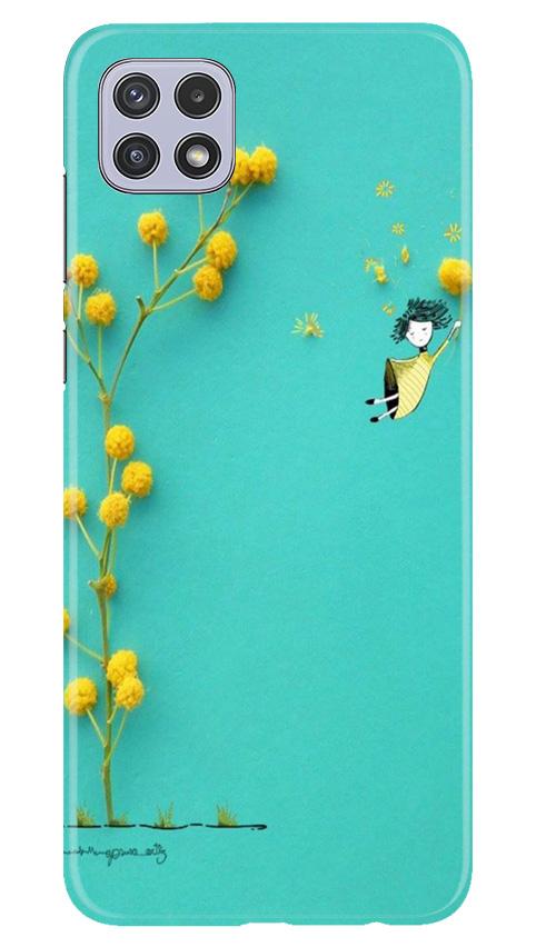 Flowers Girl Case for Samsung Galaxy A22 (Design No. 216)