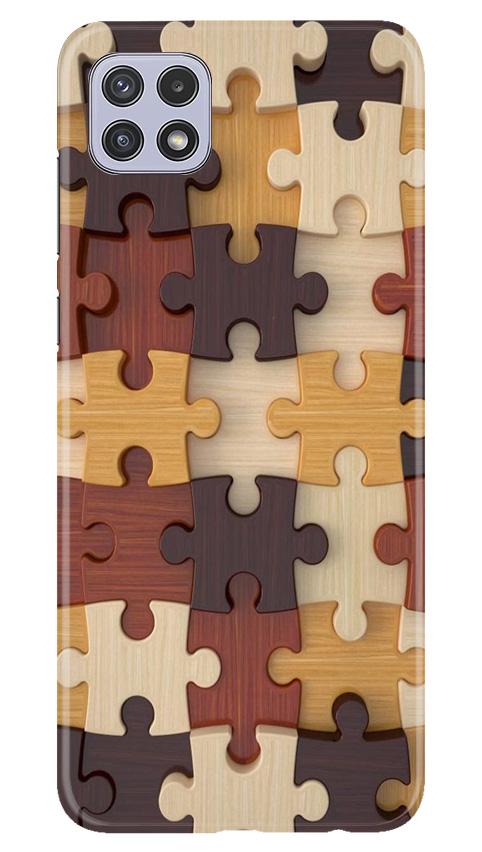 Puzzle Pattern Case for Samsung Galaxy A22 (Design No. 217)