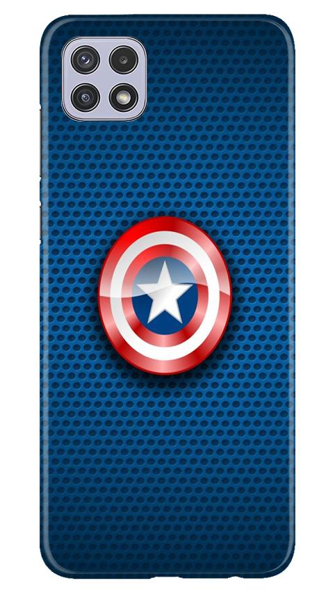 Captain America Shield Case for Samsung Galaxy A22 (Design No. 253)
