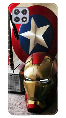 Ironman Captain America Mobile Back Case for Samsung Galaxy A22 (Design - 254)
