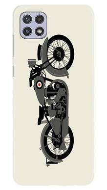 MotorCycle Mobile Back Case for Samsung Galaxy A22 (Design - 259)