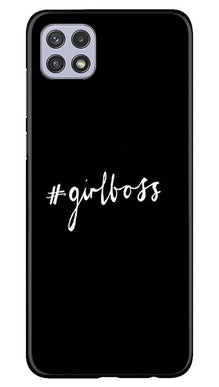 #GirlBoss Mobile Back Case for Samsung Galaxy A22 (Design - 266)