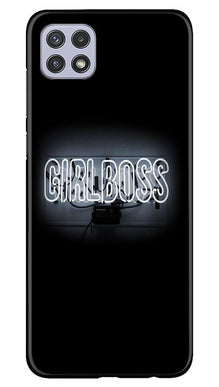Girl Boss Black Mobile Back Case for Samsung Galaxy A22 (Design - 268)