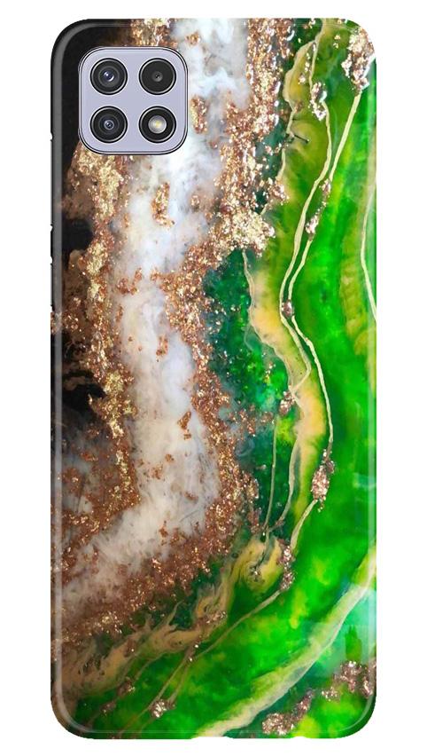 Marble Texture Mobile Back Case for Samsung Galaxy A22 (Design - 307)