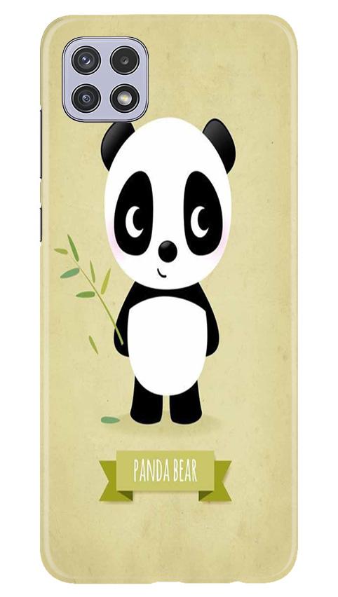 Panda Bear Mobile Back Case for Samsung Galaxy A22 (Design - 317)