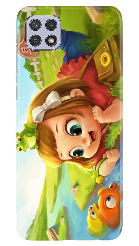 Baby Girl Mobile Back Case for Samsung Galaxy A22 (Design - 339)