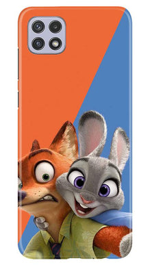 Cartoon Mobile Back Case for Samsung Galaxy A22 (Design - 346)