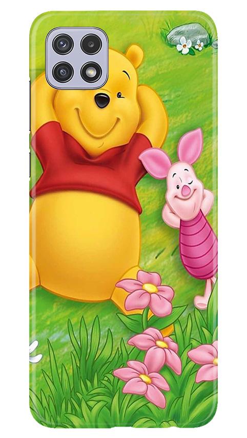 Winnie The Pooh Mobile Back Case for Samsung Galaxy A22 (Design - 348)