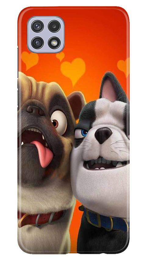 Dog Puppy Mobile Back Case for Samsung Galaxy A22 (Design - 350)