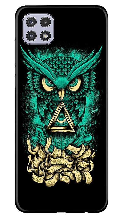 Owl Mobile Back Case for Samsung Galaxy A22 (Design - 358)